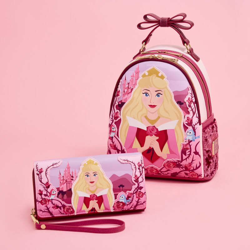 Sleeping Beauty Exclusive Princess Aurora Roses Mini Backpack, , hi-res view 4